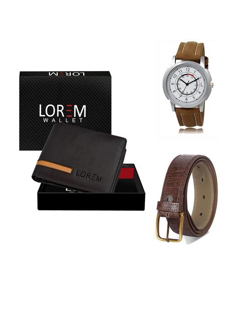 belt, wallet & watch gift combo - 19291075 - Very Small Image - 1