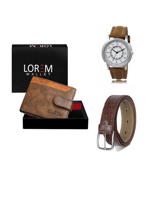 belt, wallet & watch gift combo - 19291082 - Very Small Image - 1