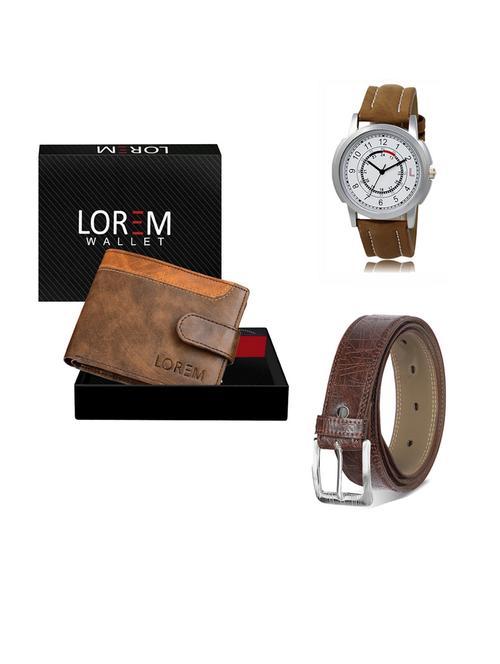 belt, wallet & watch gift combo - 19291084 - Very Small Image - 1