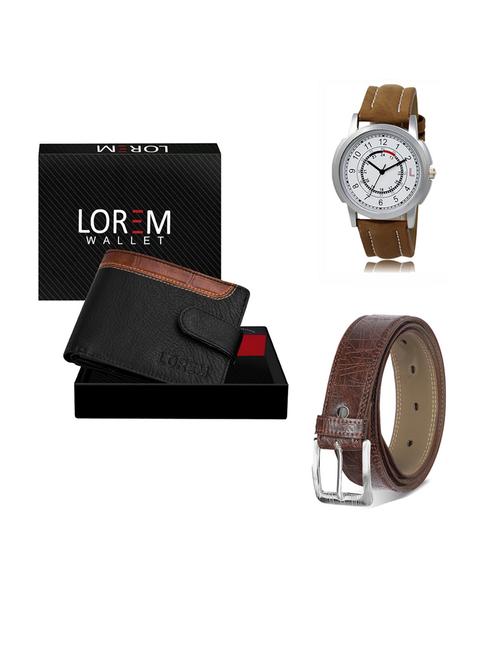belt, wallet & watch gift combo - 19291090 - Very Small Image - 1