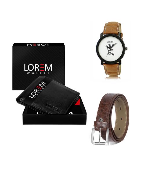 belt, wallet & watch gift combo - 19291176 - Very Small Image - 1