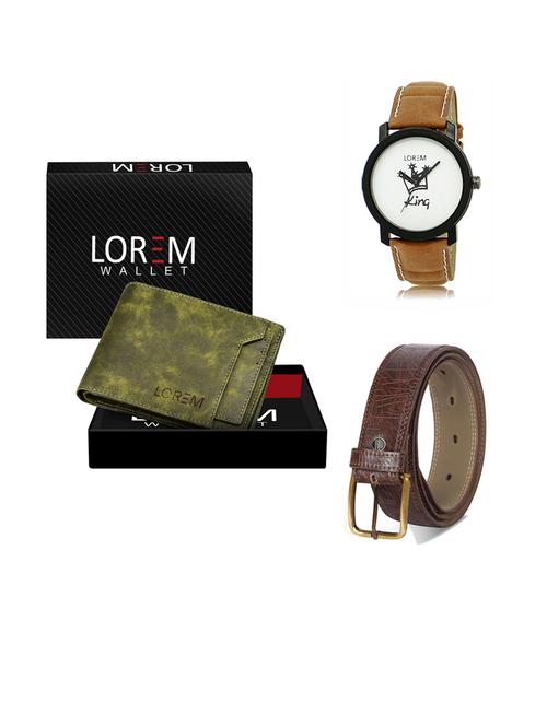 belt, wallet & watch gift combo - 19291183 - Very Small Image - 1