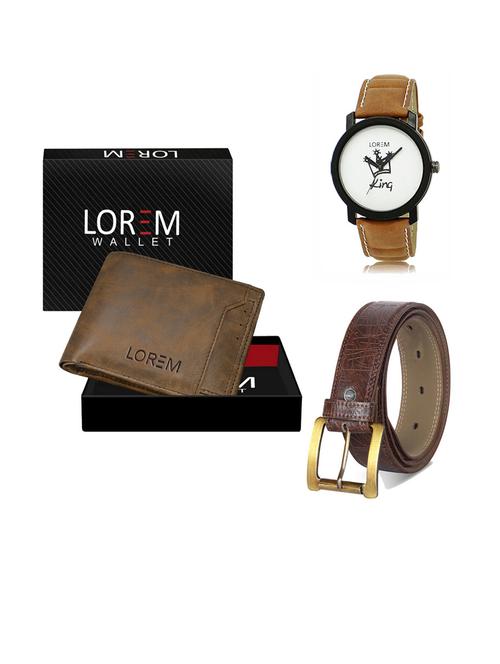 belt, wallet & watch gift combo - 19291229 - Very Small Image - 1