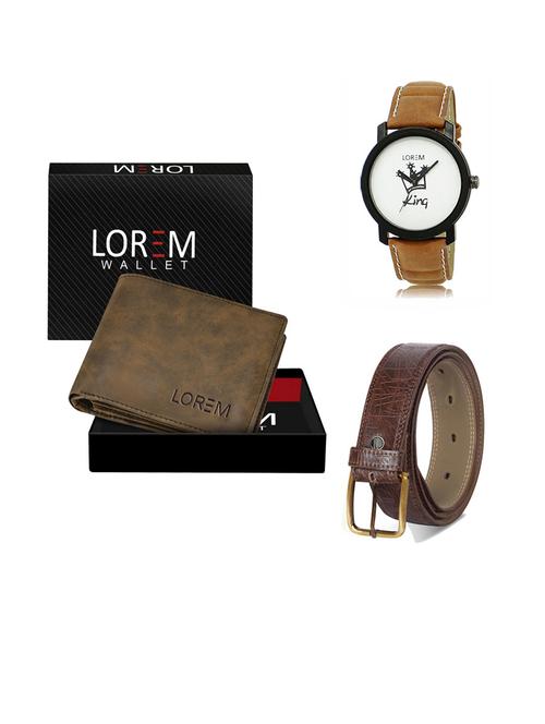 belt, wallet & watch gift combo - 19291237 - Very Small Image - 1