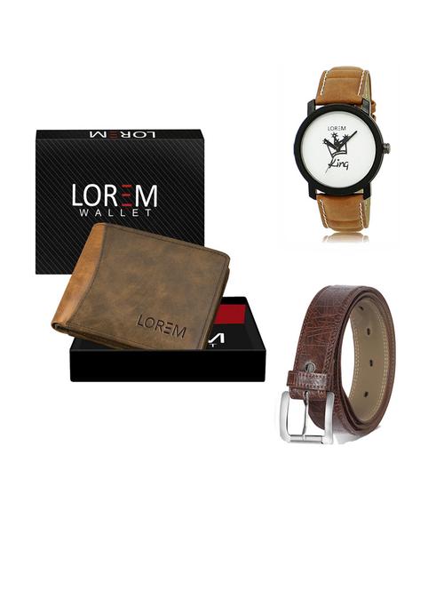 belt, wallet & watch gift combo - 19291242 - Very Small Image - 1