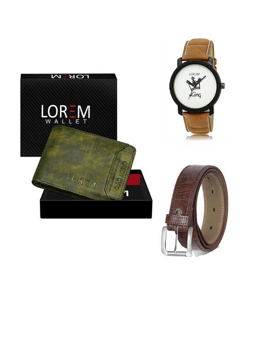 belt, wallet & watch gift combo - 19291248 - Very Small Image - 1