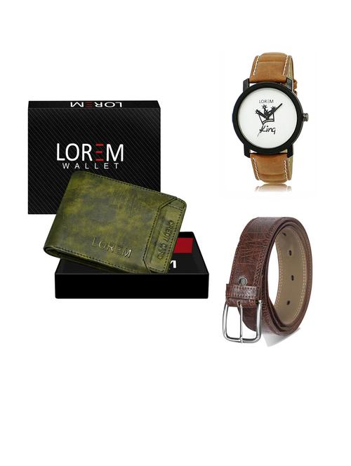 belt, wallet & watch gift combo - 19291250 - Very Small Image - 1