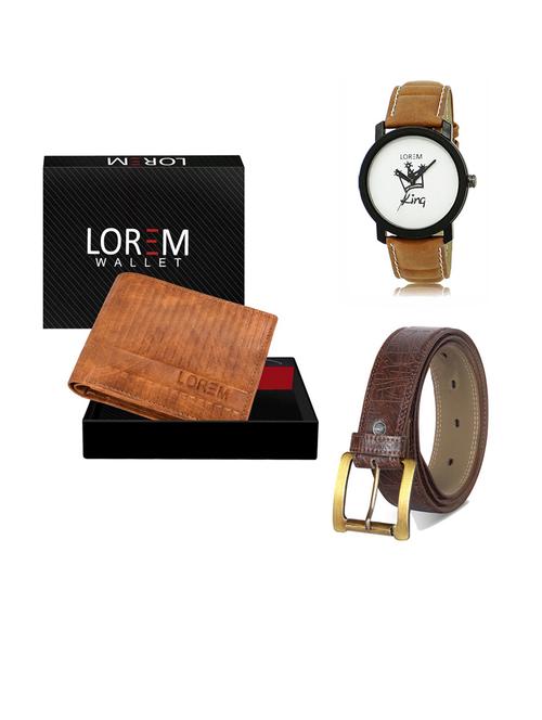 belt, wallet & watch gift combo - 19291259 - Very Small Image - 1