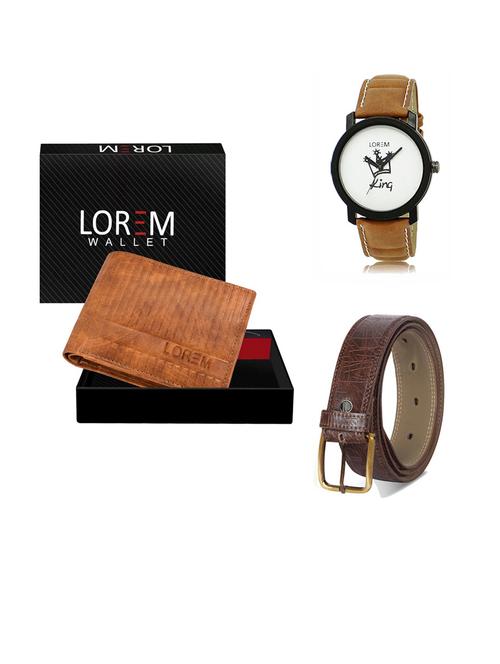 belt, wallet & watch gift combo - 19291261 - Very Small Image - 1