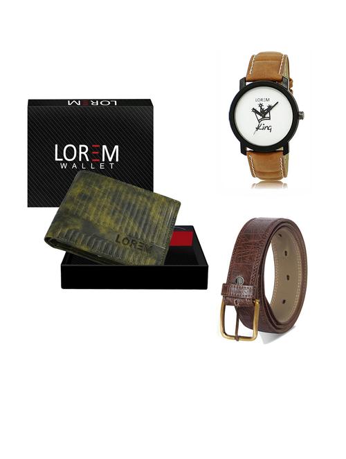 belt, wallet & watch gift combo - 19291267 - Very Small Image - 1