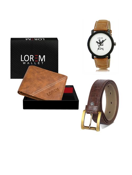 belt, wallet & watch gift combo - 19291283 - Very Small Image - 1
