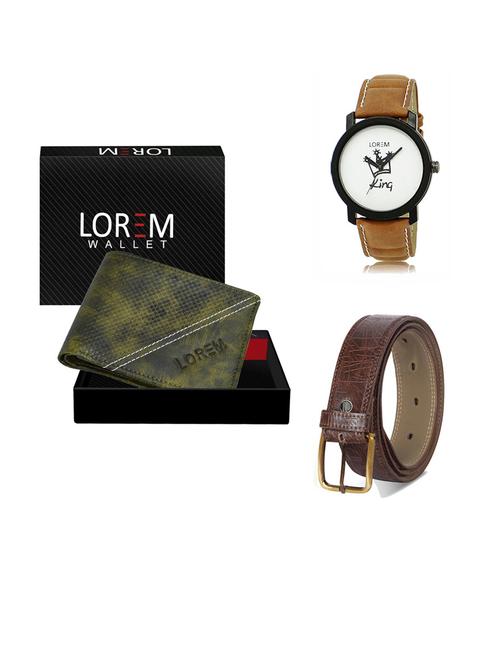 belt, wallet & watch gift combo - 19291291 - Very Small Image - 1