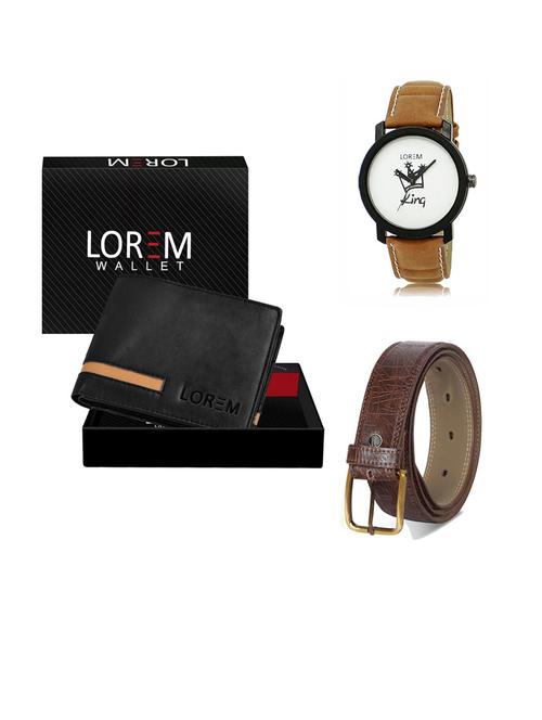 belt, wallet & watch gift combo - 19291339 - Very Small Image - 1