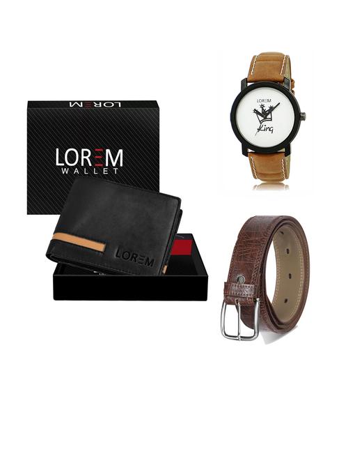 belt, wallet & watch gift combo - 19291340 - Very Small Image - 1