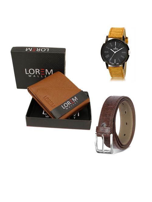 belt, wallet & watch gift combo - 19291372 - Very Small Image - 1