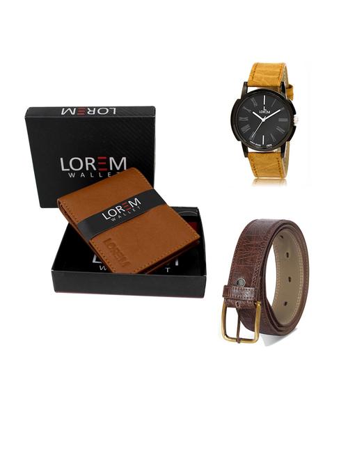 belt, wallet & watch gift combo - 19291375 - Very Small Image - 1