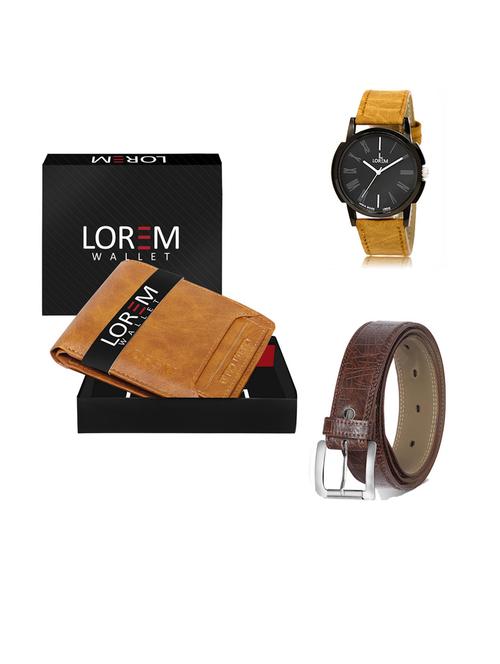 belt, wallet & watch gift combo - 19291392 - Very Small Image - 1
