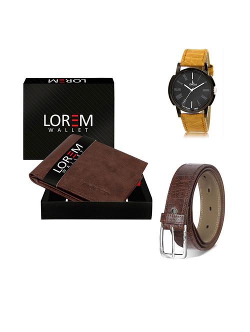 belt, wallet & watch gift combo - 19291431 - Very Small Image - 1