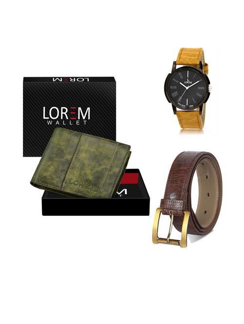 belt, wallet & watch gift combo - 19291463 - Very Small Image - 1