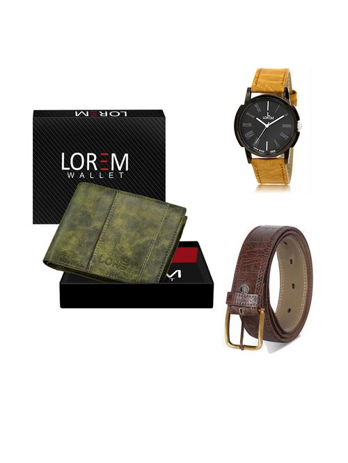 belt, wallet & watch gift combo - 19291465 - Very Small Image - 1