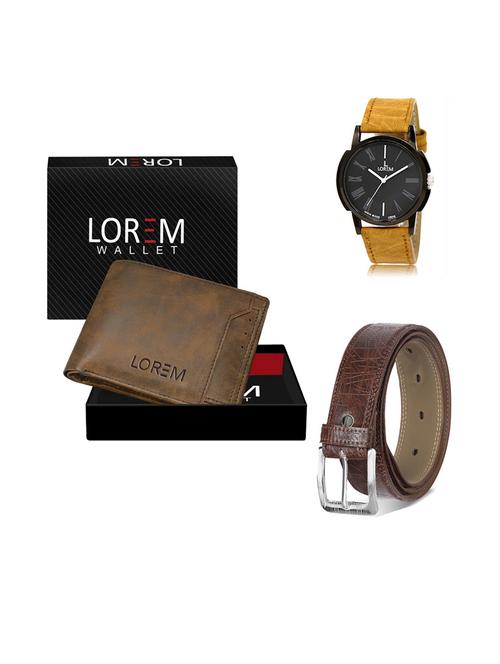 belt, wallet & watch gift combo - 19291504 - Very Small Image - 1