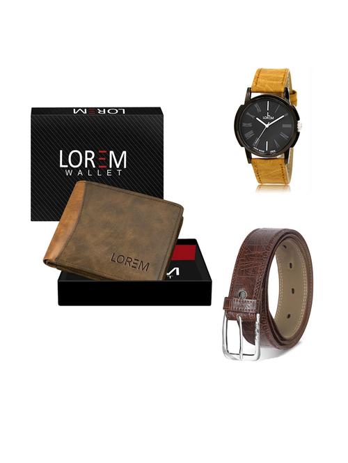 belt, wallet & watch gift combo - 19291515 - Very Small Image - 1