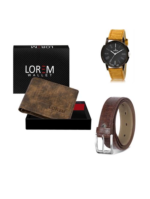 belt, wallet & watch gift combo - 19291528 - Very Small Image - 1