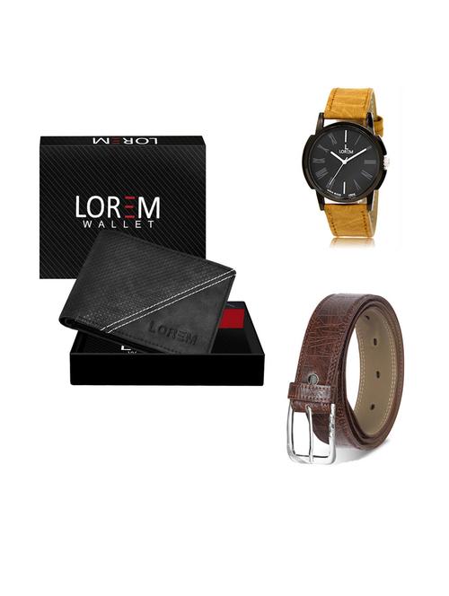 belt, wallet & watch gift combo - 19291569 - Very Small Image - 1
