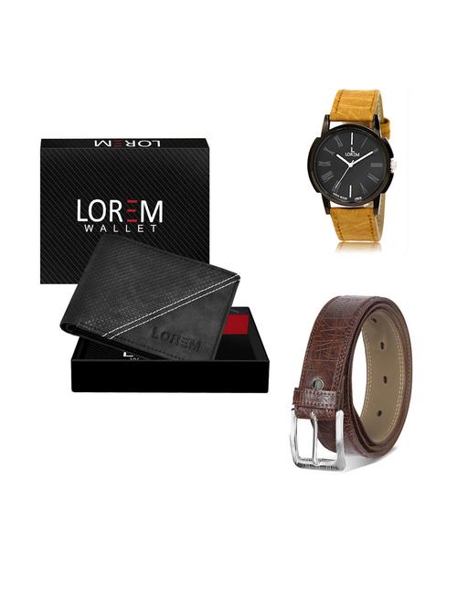 belt, wallet & watch gift combo - 19291570 - Very Small Image - 1