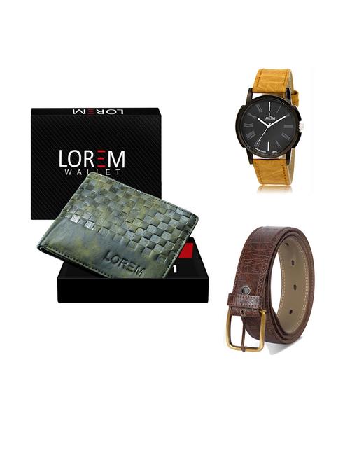 belt, wallet & watch gift combo - 19291585 - Very Small Image - 1