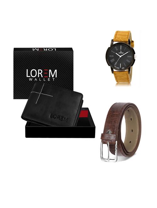 belt, wallet & watch gift combo - 19291599 - Very Small Image - 1