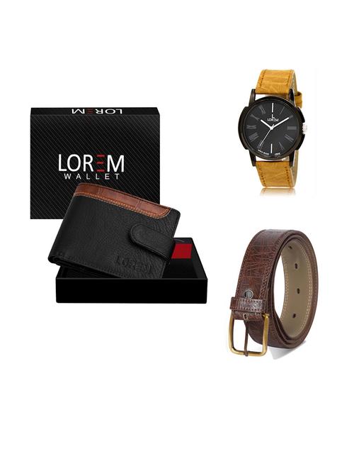 belt, wallet & watch gift combo - 19291627 - Very Small Image - 1