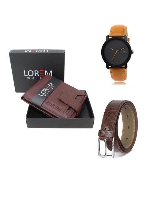 belt, wallet & watch gift combo - 19291683 - Very Small Image - 1