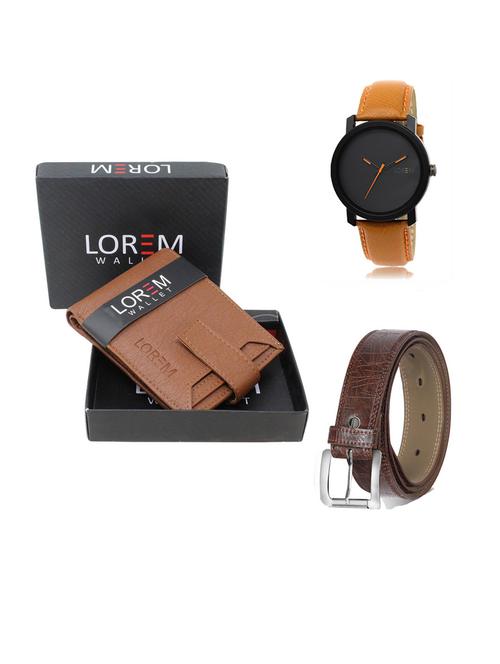 belt, wallet & watch gift combo - 19291686 - Very Small Image - 1