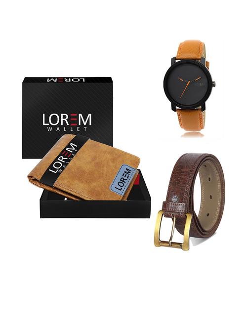 belt, wallet & watch gift combo - 19291691 - Very Small Image - 1