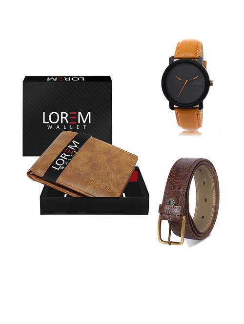 belt, wallet & watch gift combo - 19291705 - Very Small Image - 1