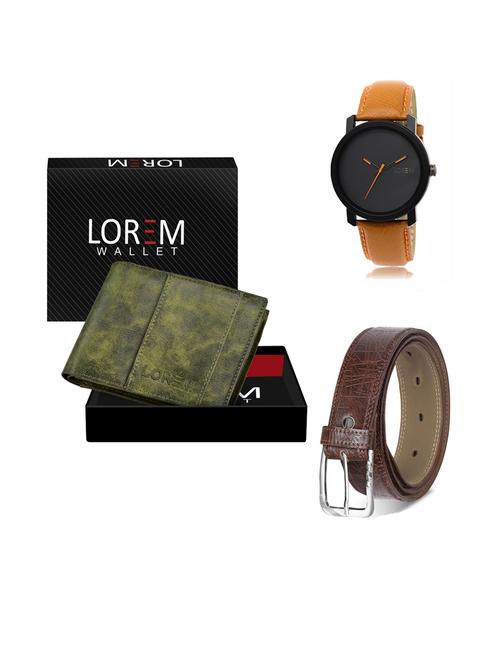 belt, wallet & watch gift combo - 19291737 - Very Small Image - 1