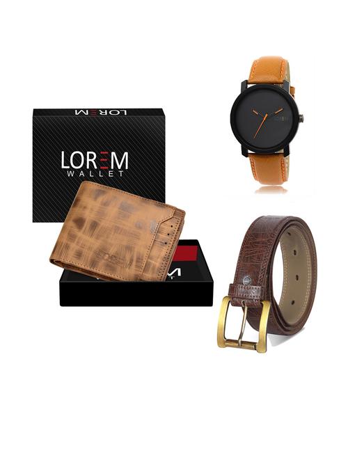 belt, wallet & watch gift combo - 19291751 - Very Small Image - 1
