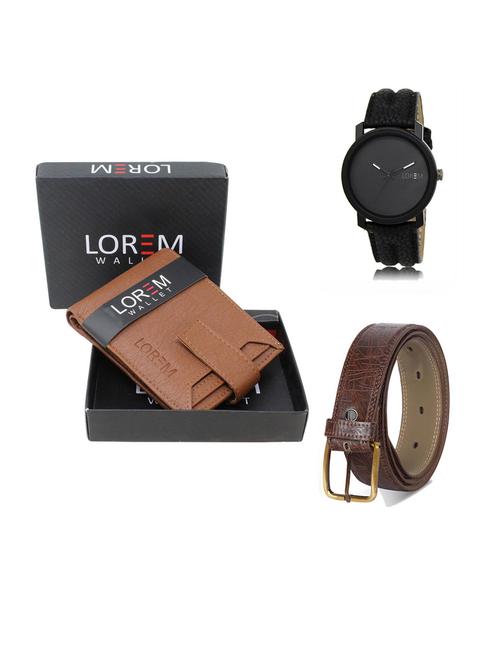 belt, wallet & watch gift combo - 19291957 - Very Small Image - 1
