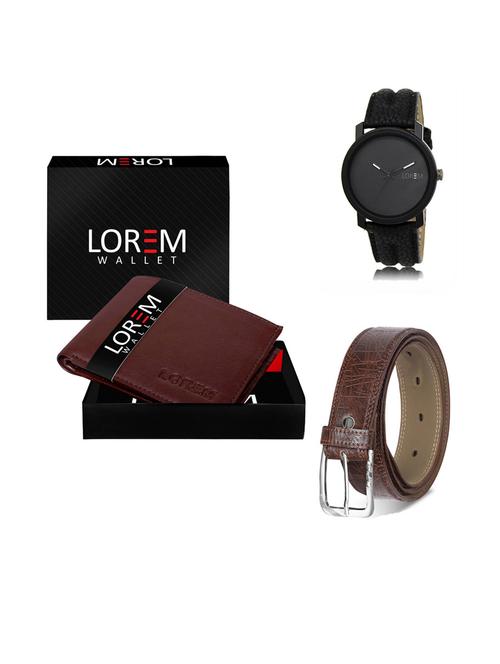 belt, wallet & watch gift combo - 19291983 - Very Small Image - 1