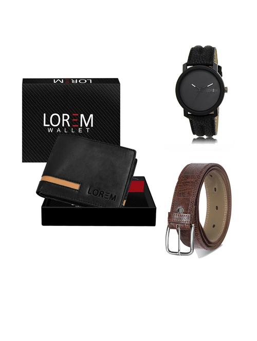 belt, wallet & watch gift combo - 19292150 - Very Small Image - 1