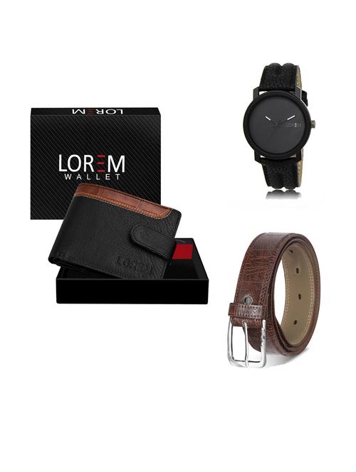 belt, wallet & watch gift combo - 19292169 - Very Small Image - 1