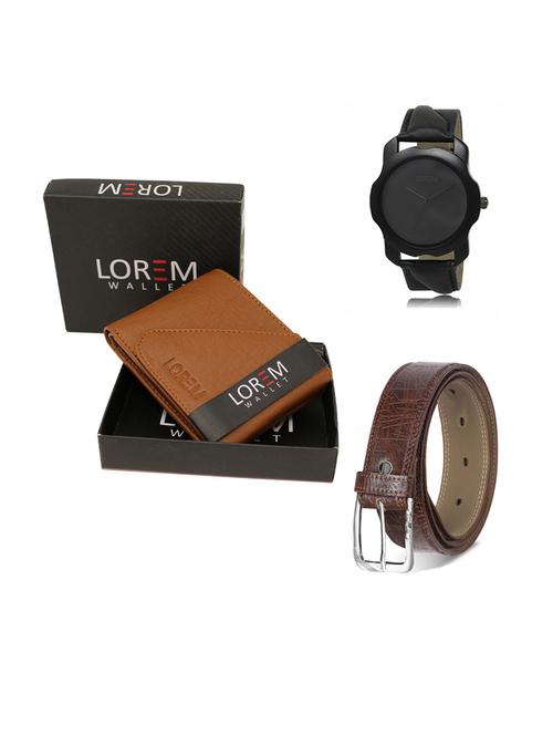 belt, wallet & watch gift combo - 19292181 - Very Small Image - 1