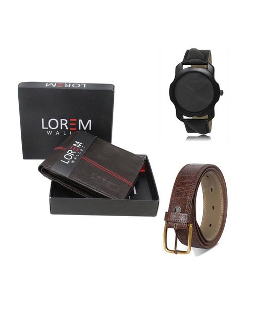 belt, wallet & watch gift combo - 19292209 - Very Small Image - 1
