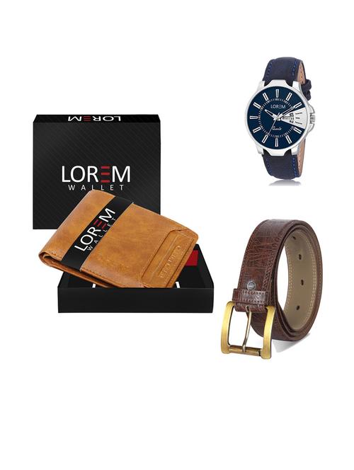 belt, wallet & watch gift combo - 19292471 - Very Small Image - 1