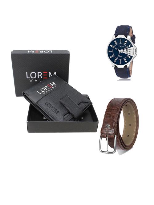 belt, wallet & watch gift combo - 19292486 - Very Small Image - 1