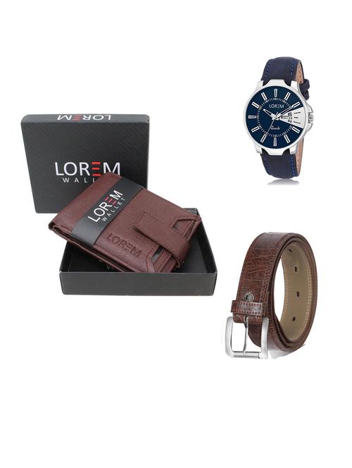 belt, wallet & watch gift combo - 19292490 - Very Small Image - 1