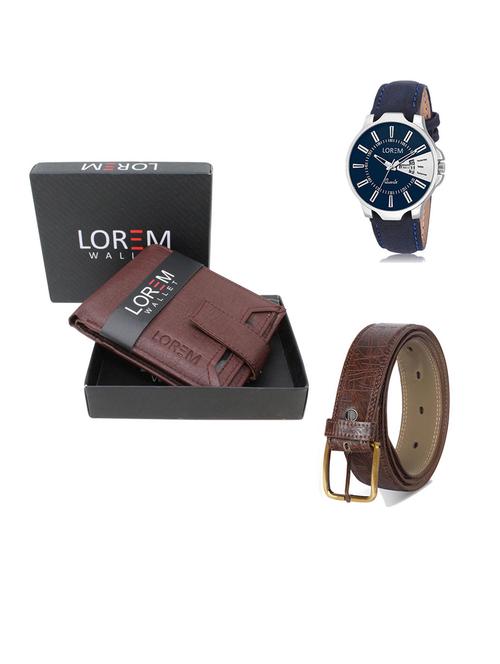 belt, wallet & watch gift combo - 19292491 - Very Small Image - 1