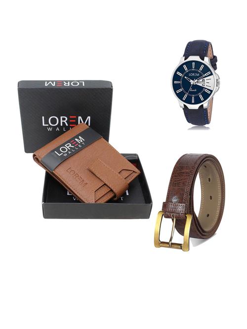 belt, wallet & watch gift combo - 19292495 - Very Small Image - 1