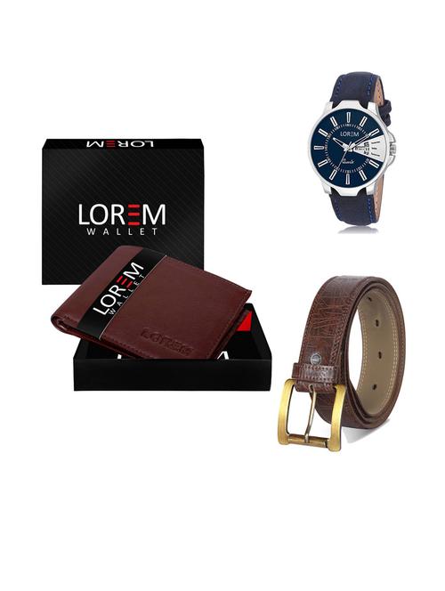 belt, wallet & watch gift combo - 19292519 - Very Small Image - 1